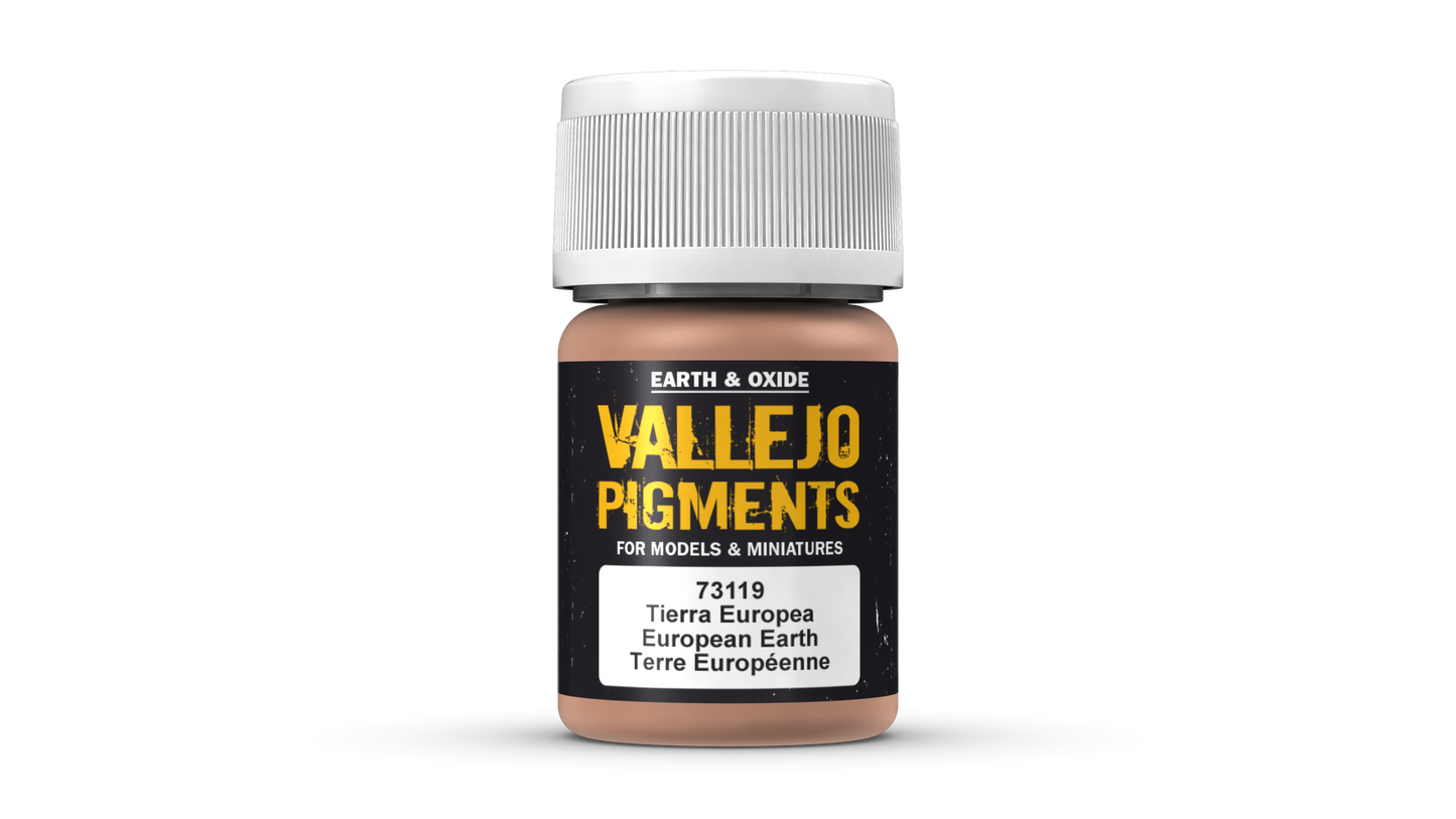 Vallejo Pigments 73.119 - European Earth 73119 - 35 ML