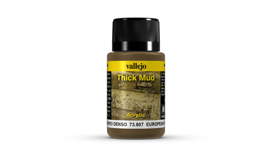 Vallejo Weathering Effects 73.807 - European Thick Mud 73807 - 40 ML