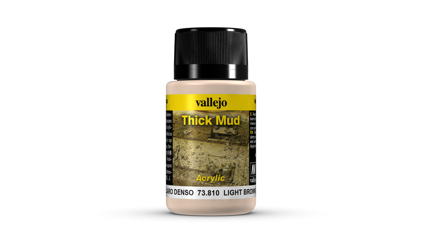 Vallejo Weathering Effects 73.810 - Light Brown Thick Mud 73810 - 40 ML