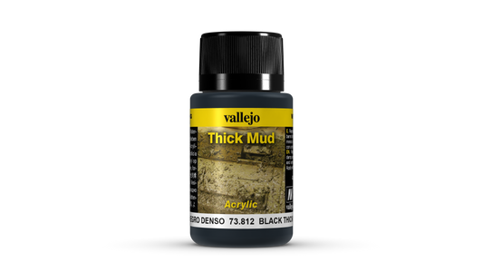 Vallejo Weathering Effects 73.812 - Black Thick Mud 73812 - 40 ML