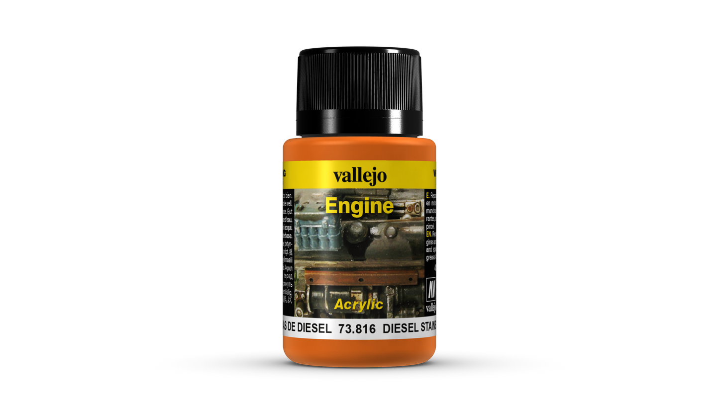 Vallejo Weathering Effects 73.816 - Diesel Stains 73816 - 40 ML