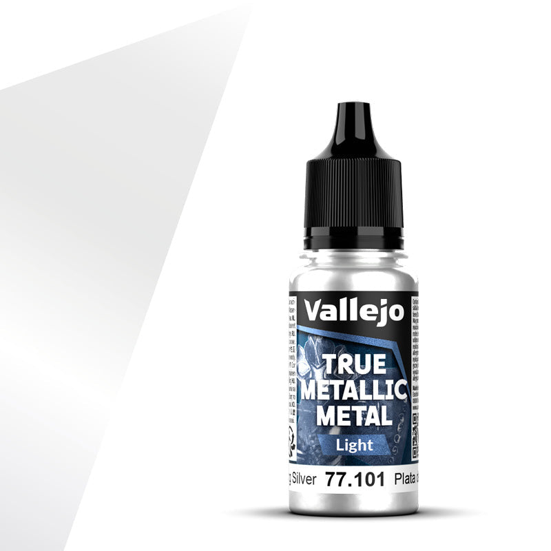 77.101 - Vallejo True Metalic Metal Light - Sterling Silver - 18 ML