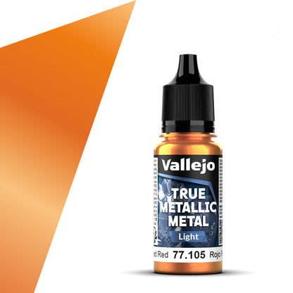 77.105 - Vallejo True Metalic Metal Light - Forged Red - 18 ML