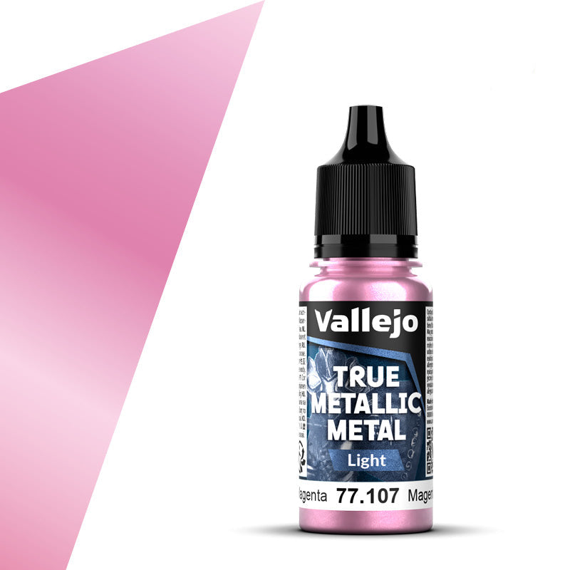 77.107 - Vallejo True Metalic Metal Light - Crimson Magenta - 18 ML