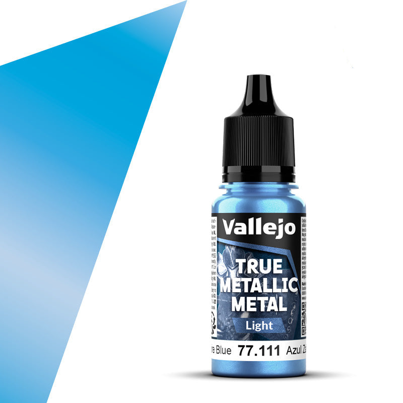 77.111 - Vallejo True Metalic Metal Light - Sapphire Blue - 18 ML