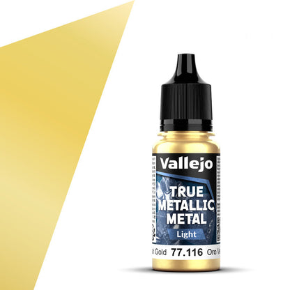 77.116 - Vallejo True Metalic Metal Light - Greenish Gold - 18 ML