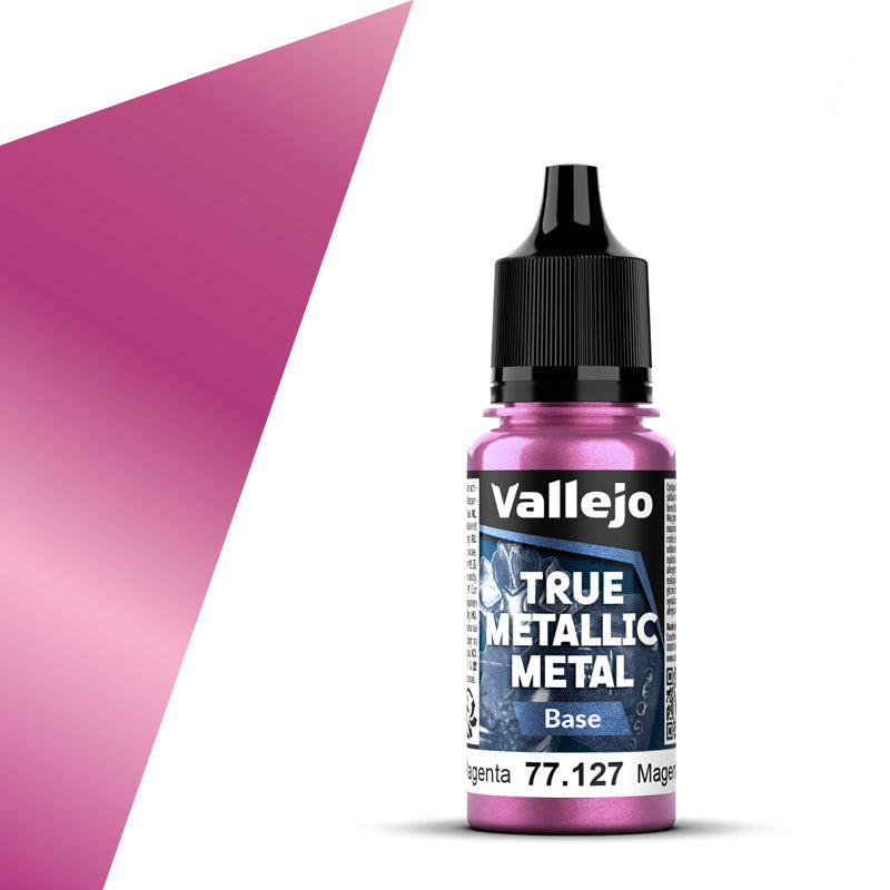 77.127 - Vallejo True Metalic Metal Base - Crimson Magenta - 18 ML