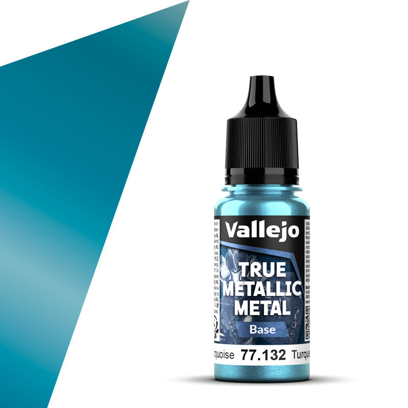 77.132 - Vallejo True Metalic Metal Base - Hydra Turquoise - 18 ML