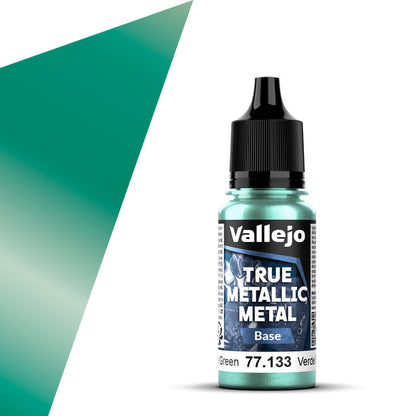 77.133 - Vallejo True Metalic Metal Base - Beetle Green - 18 ML