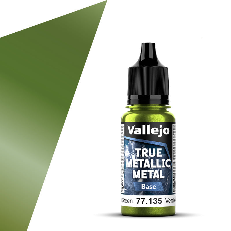 77.135 - Vallejo True Metalic Metal Base - Amber Green - 18 ML