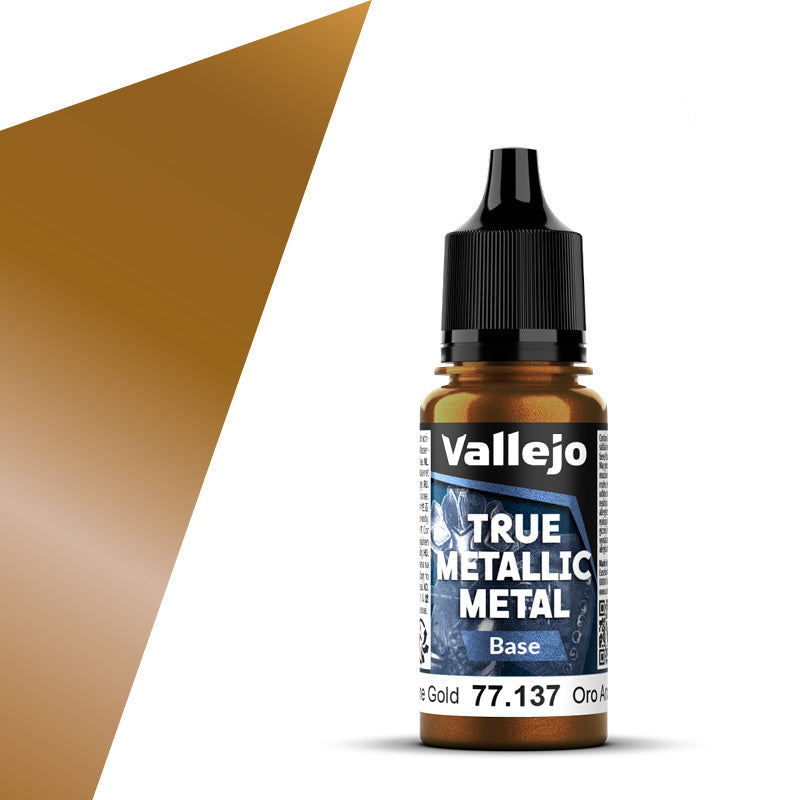 77.137 - Vallejo True Metalic Metal Base - Arcane Gold - 18 ML