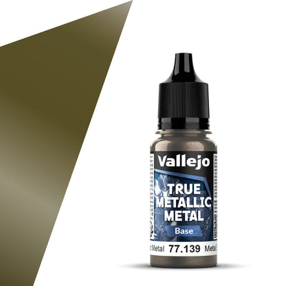 77.139 - Vallejo True Metalic Metal Base - Aged Metal - 18 ML