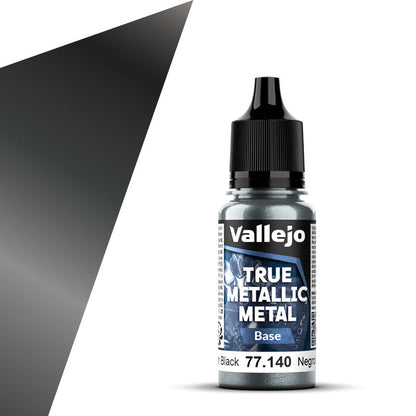 77.140 - Vallejo True Metalic Metal Base - Obsidian Black - 18 ML