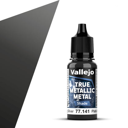77.141 - Vallejo True Metalic Metal Shade - Sterling Silver - 18 ML