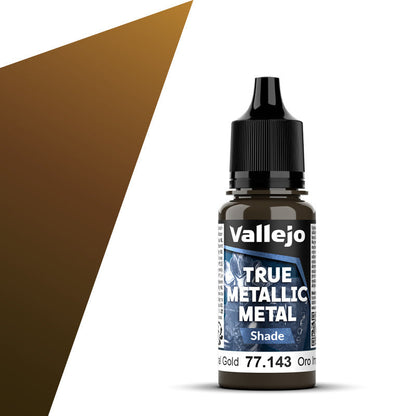 77.143 - Vallejo True Metalic Metal Shade - Imperial Gold - 18 ML