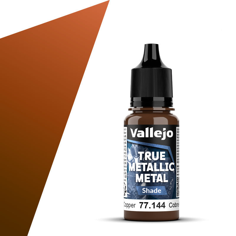 77.144 - Vallejo True Metalic Metal Shade - Ancient Copper - 18 ML