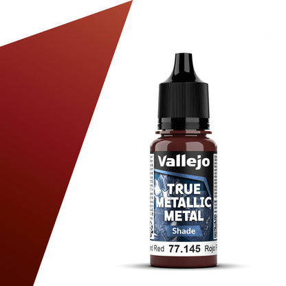 77.145 - Vallejo True Metalic Metal Shade - Forged Red - 18 ML