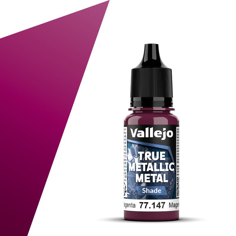 77.147 - Vallejo True Metalic Metal Shade - Crimson Magenta - 18 ML