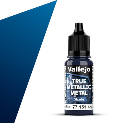 77.151 - Vallejo True Metalic Metal Shade - Sapphire Blue - 18 ML
