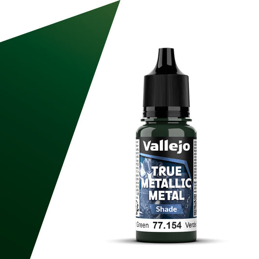 77.154 - Vallejo True Metalic Metal Shade - Dusken Green - 18 ML