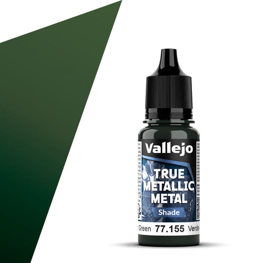 77.155 - Vallejo True Metalic Metal Shade - Amber Green - 18 ML