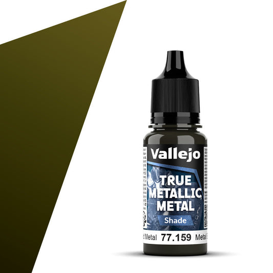 77.159 - Vallejo True Metalic Metal Shade - Aged Metal - 18 ML