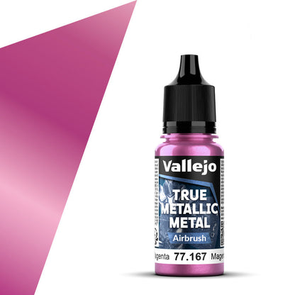 77.167 - Vallejo True Metalic Metal Airbrush Colour - Crimson Magenta - 18 ML