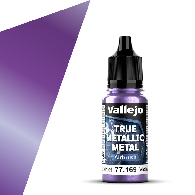 77.169 - Vallejo True Metalic Metal Airbrush Colour - Celestial Violet - 18 ML