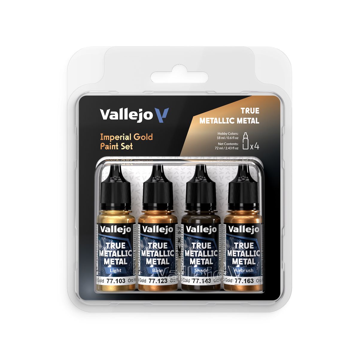 77.252 - Vallejo True Metalic Metal - Imperial Gold Set - (4x18 ML)