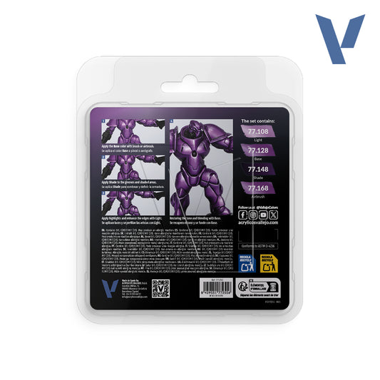 77.255 - Vallejo True Metalic Metal - Amethyst Purple Set - (4x18 ML)