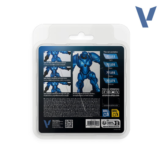 77.256 - Vallejo True Metalic Metal - Sapphire Blue Set - (4x18 ML)