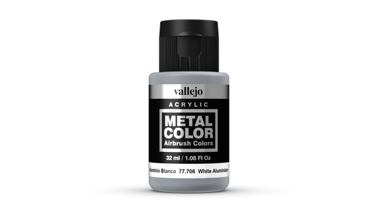 Vallejo Metal Colour 77.706 - White Aluminium 77706 - 32 ML