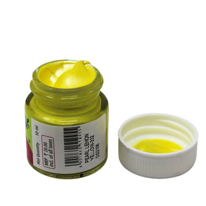 Fevicryl Pearl Colours - Lemon Yellow - 10 ML