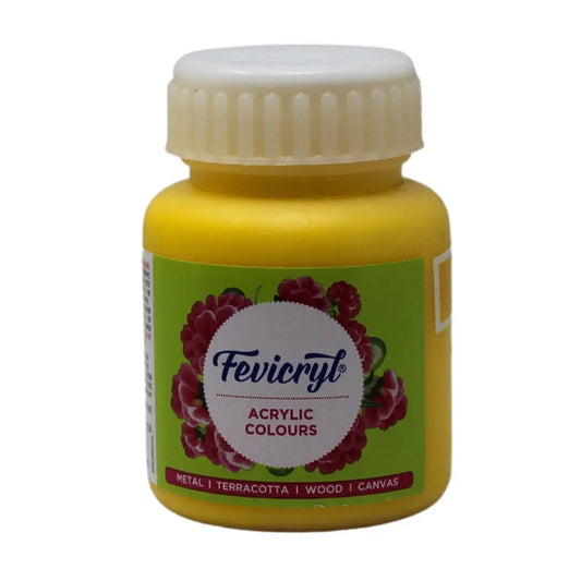 Fevicryl Acrylic Colours - Chrome Yellow - 100 ML
