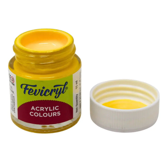Fevicryl Acrylic Colours - Golden Yellow - 15 ML