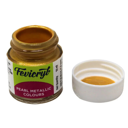 Fevicryl Pearl Metallic Colours - Gold - 10 ML