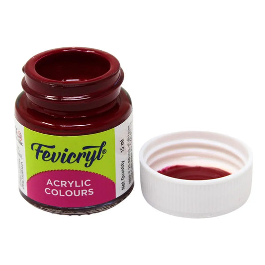 Fevicryl Acrylic Colours - Maroon - 15 ML
