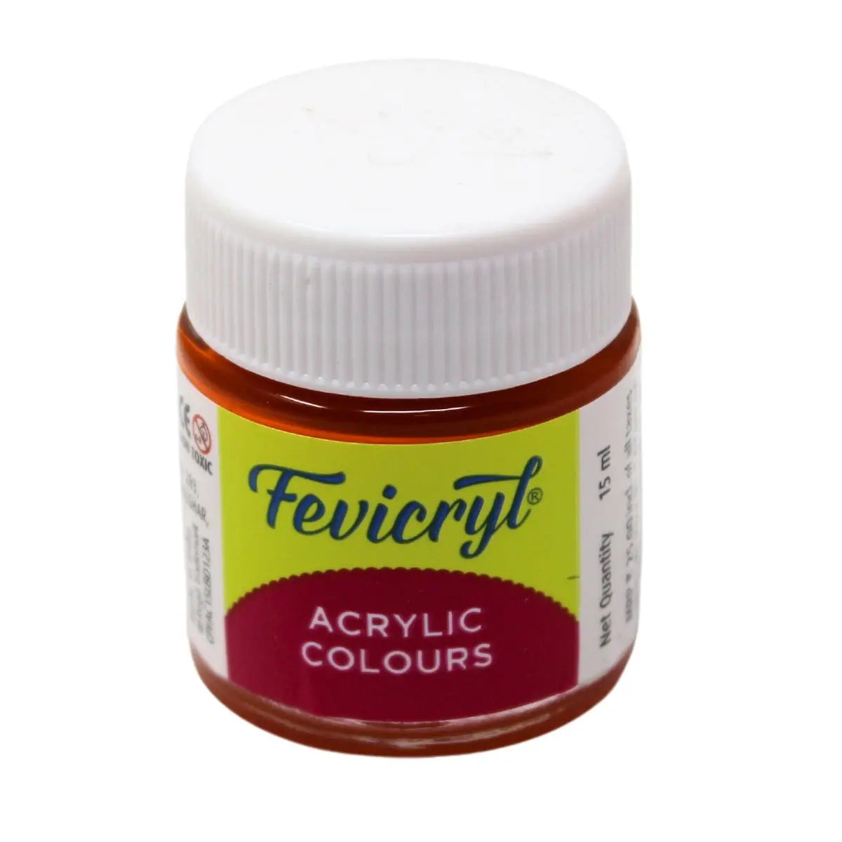 Fevicryl Acrylic Colours - Orange - 15 ML