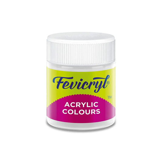 Fevicryl Acrylic Colours - White - 15 ML