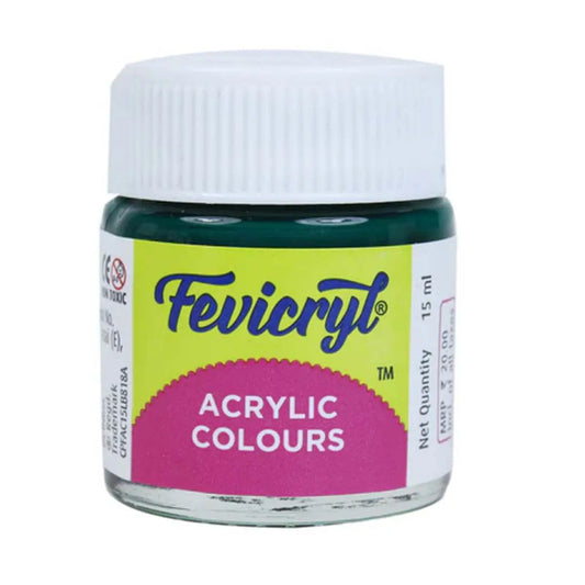 Fevicryl Acrylic Colours - Dark Green - 15 ML