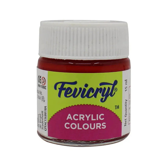 Fevicryl Acrylic Colours - Crimson - 15 ML