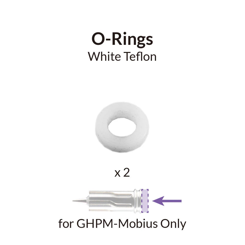 Gaahleri White Teflon Nozzle Seal for Gaahleri GHPM-Mobius Airbrushes (Pack of Two)