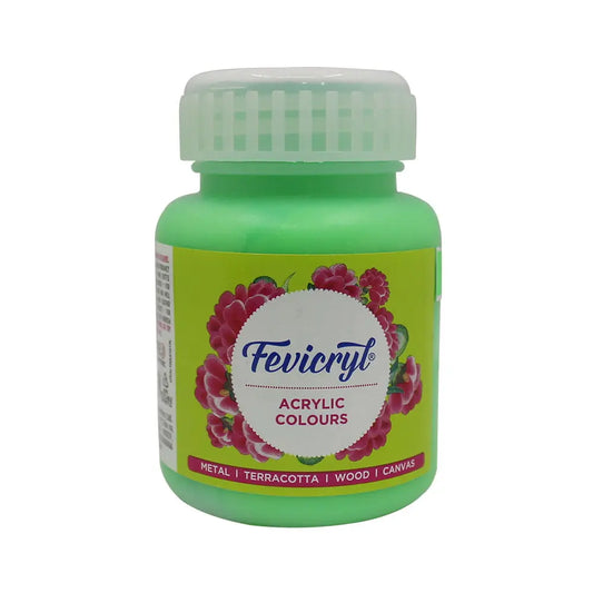 Fevicryl Acrylic Colours - Light Green - 100 ML