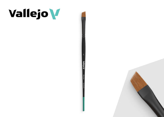 B05003 Vallejo Blender Brushes - Flat Angled Synthetic Brush (Large)
