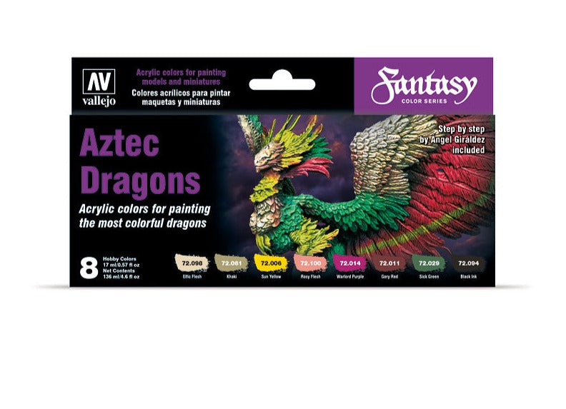 72.306 Vallejo Game Cololur Set - Aztec Dragons – Scale Hobbies