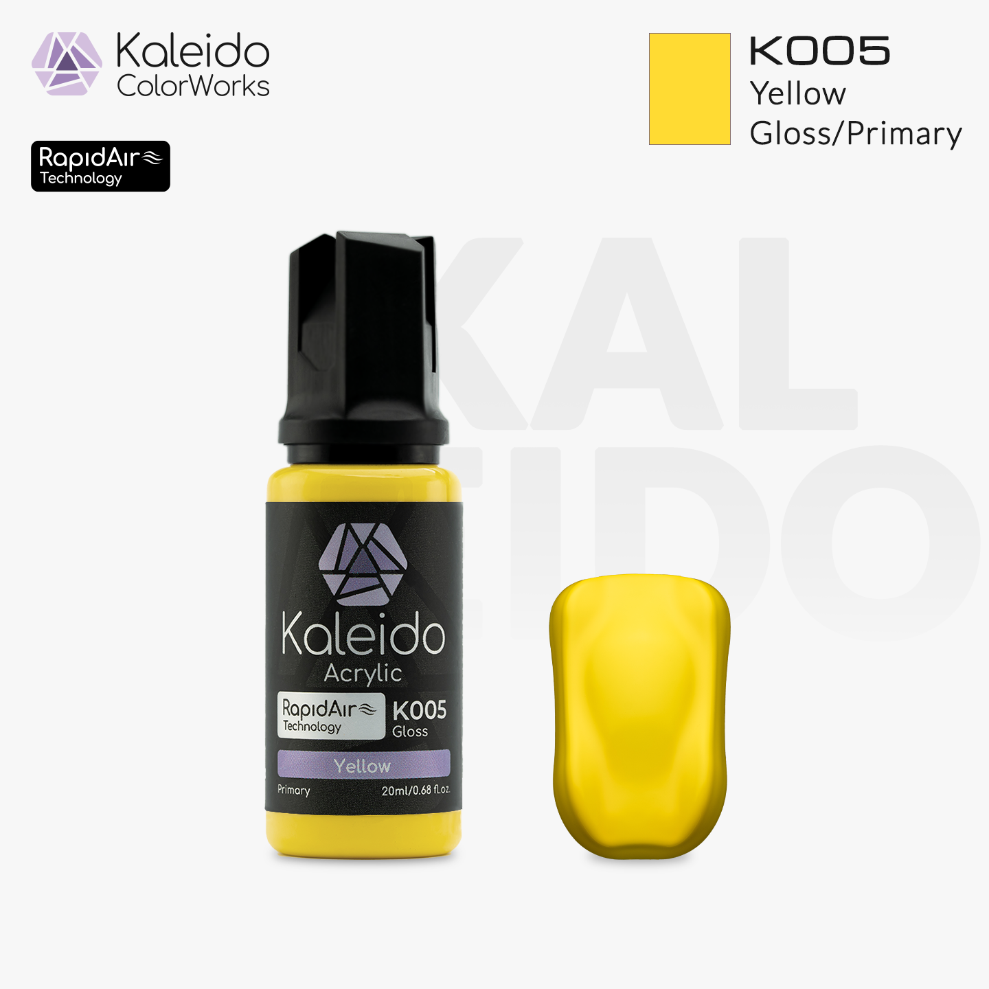 K005 Gaahleri Kaleido ColorWorks - Primary Colors - Yellow 20ml
