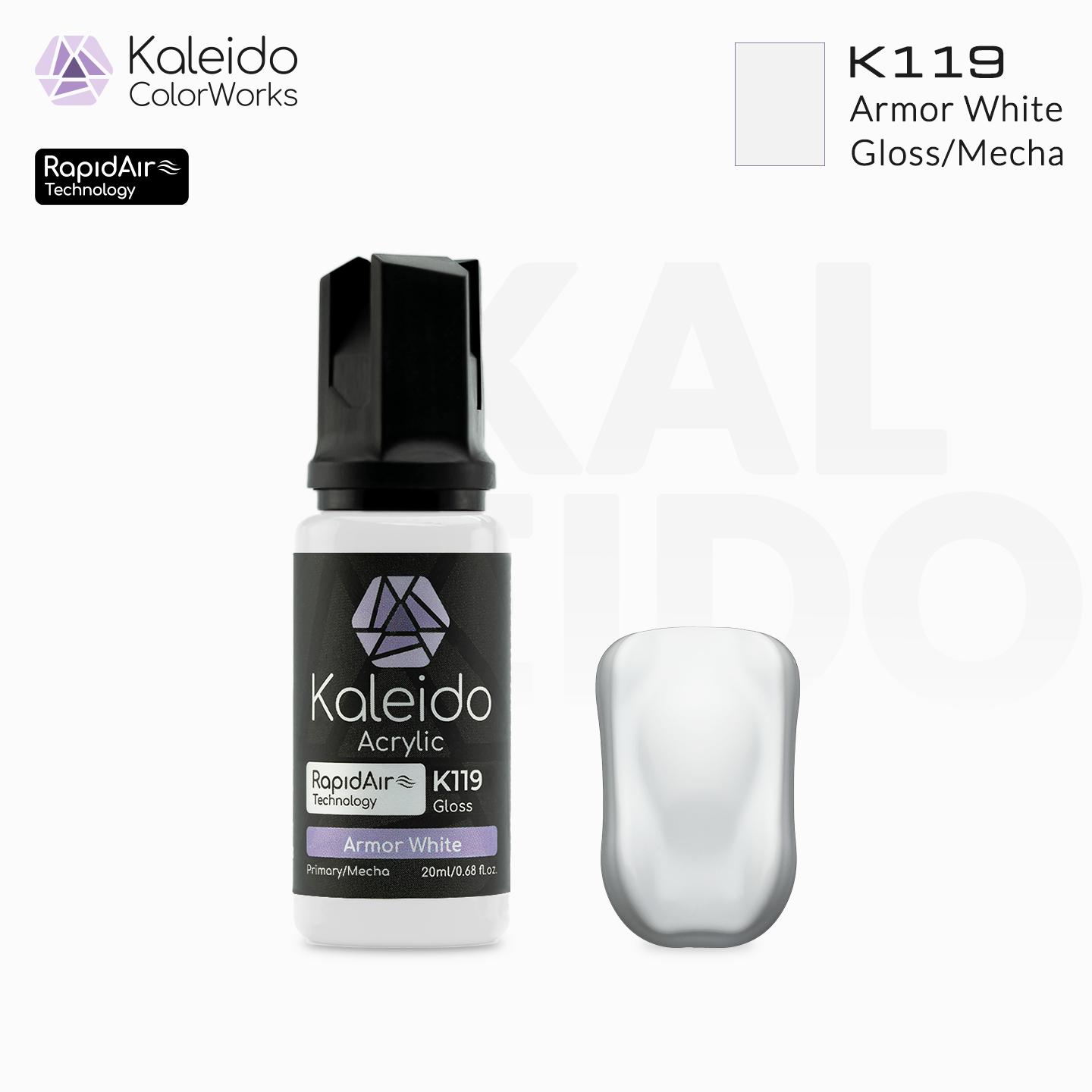 K119 Gaahleri Kaleido ColorWorks - Mecha Colors - Armor White 20ml
