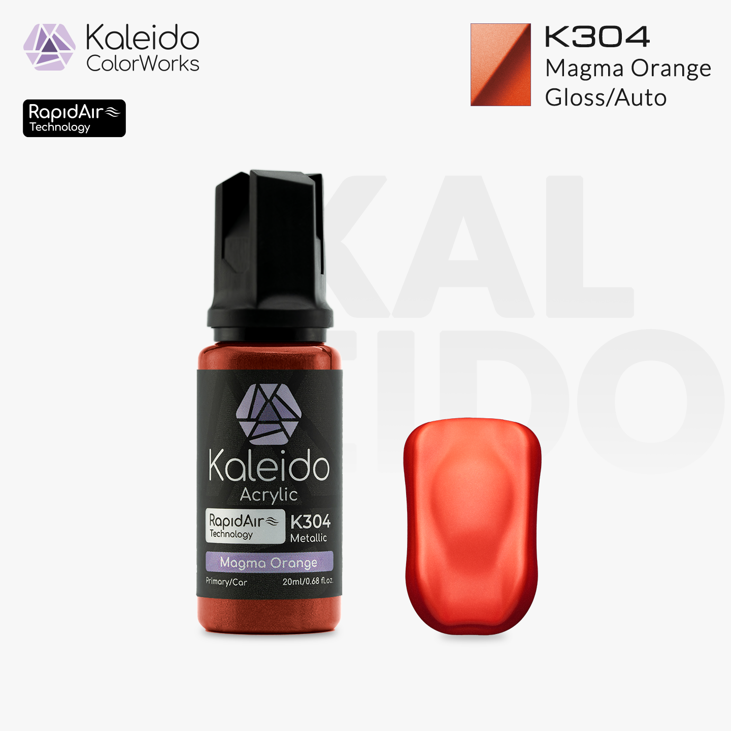 K304 Gaahleri Kaleido ColorWorks - Auto Colors - Magma Orange 20ml