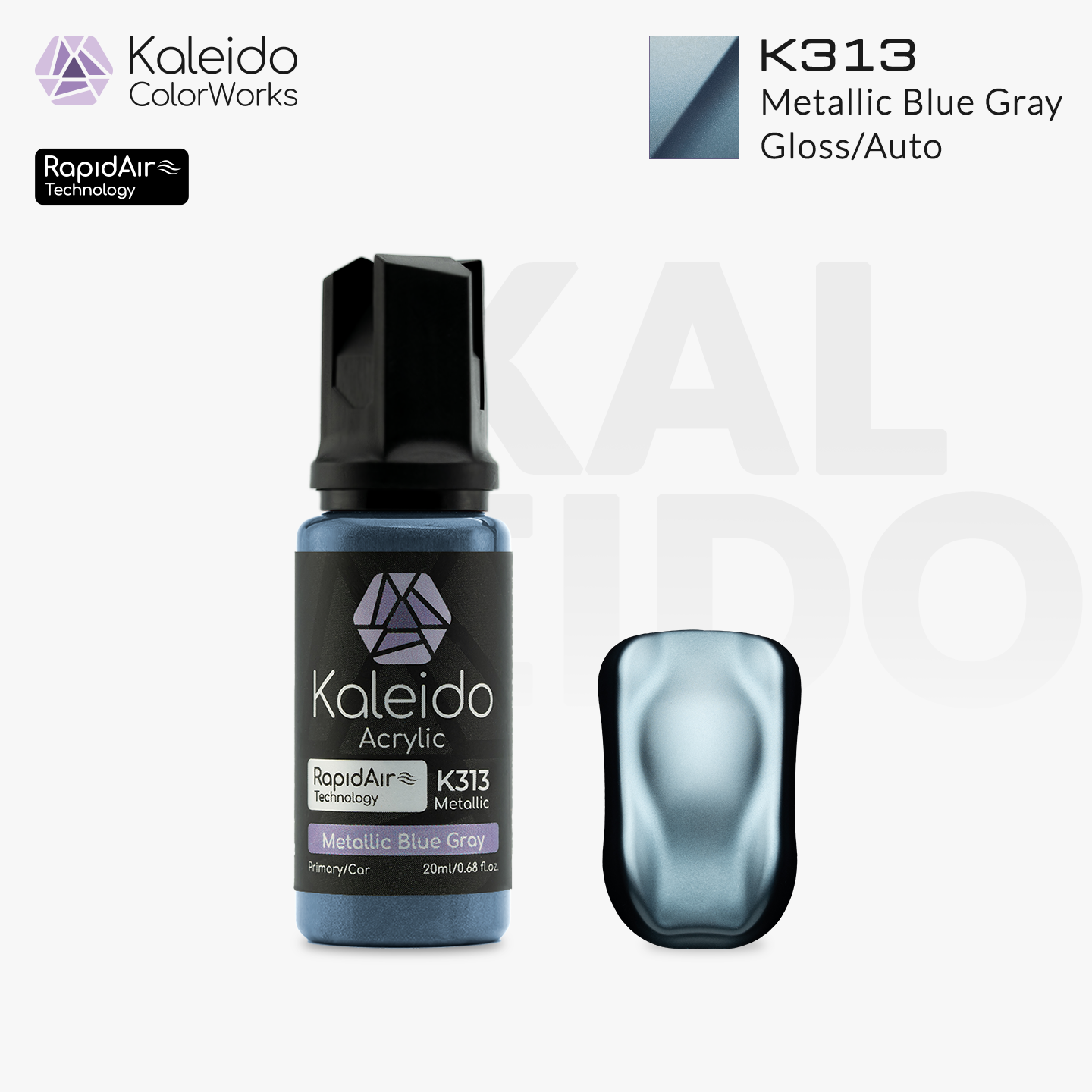 K313 Gaahleri Kaleido ColorWorks - Auto Colors - Metallic Blue Gray 20ml