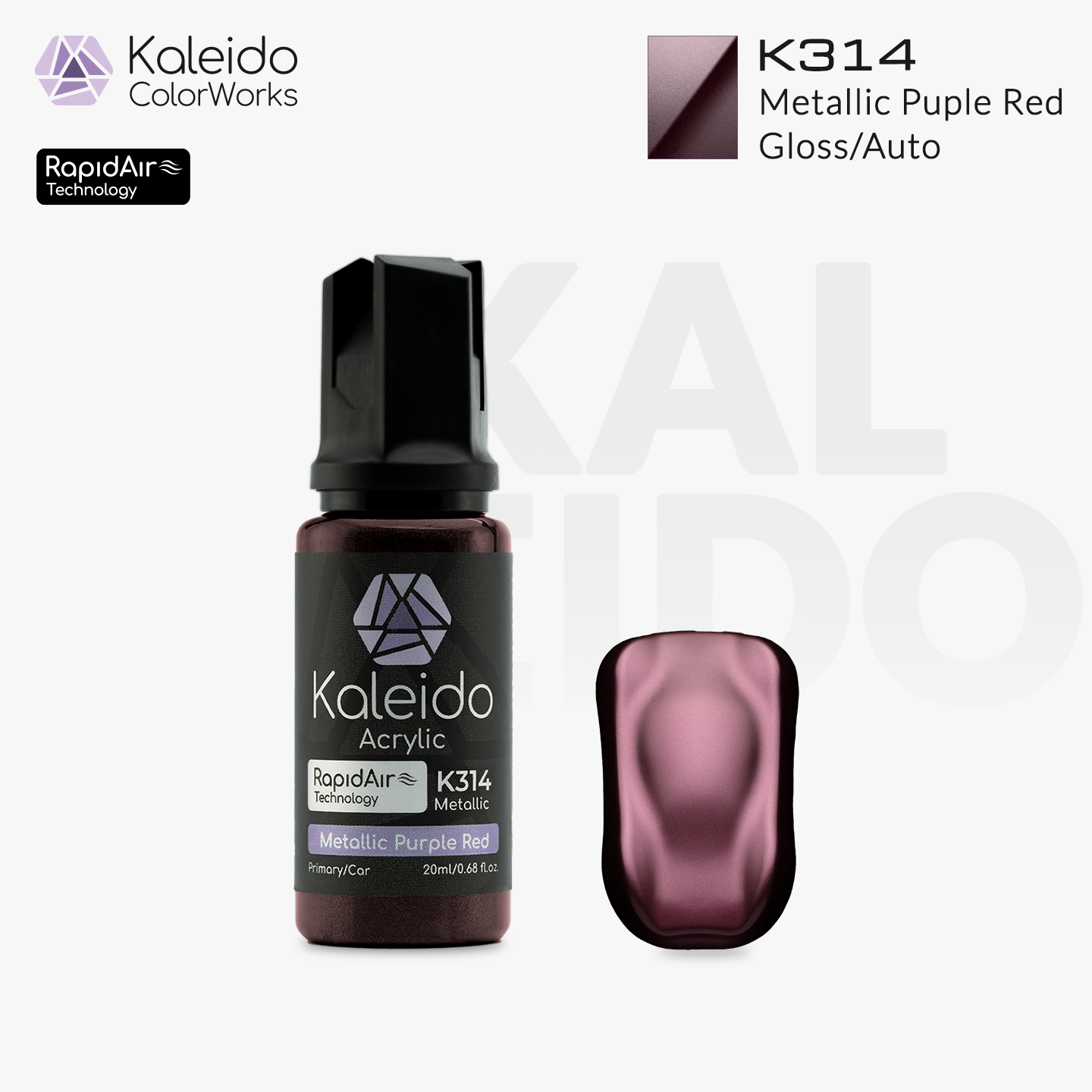 K314 Gaahleri Kaleido ColorWorks - Auto Colors - Metallic Purple Red 20ml